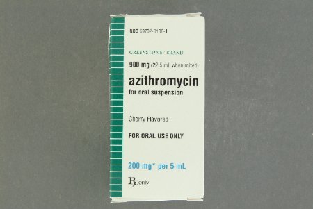 Picture of Azithromycin 200 mg / 5 mL Suspension Bottle 22.5 mL59762313001