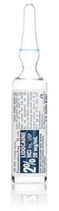 Picture of Lidocaine HCl, Preservative Free 2%, 20 mg / mL Injection Ampule 10 mL00409428202