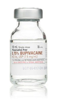 Picture of Bupivacaine HCl, Preservative Free 0.75%, 7.5 mg / mL Injection Single Dose Vial 10 mL00409116501