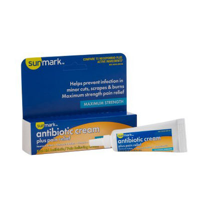 Picture of First Aid Antibiotic with Pain Relief sunmark® Cream 0.5 oz. Tube49348069069