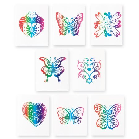 Picture of SmileMakers® 144 per Unit Rainbow Glitter Designs Temporary Tattoo 1.25 InchNTY246