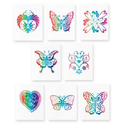Picture of SmileMakers® 144 per Unit Rainbow Glitter Designs Temporary Tattoo 1.25 InchNTY246