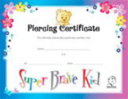 Picture of 12 per Unit Piercing Certificate Specialty AwardMS1040