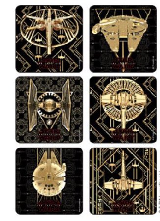 Picture of Kids Love Stickers® 75 per Unit Star Wars The Last Jedi Spaceships Sticker1703P