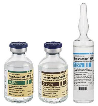 Picture of Sensorcaine® - MPF Bupivacaine HCl, Preservative Free 0.5%, 5 mg / mL Injection Single Dose Vial 10 mL63323046617