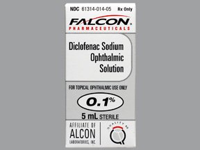 Picture of Diclofenac Sodium 0.1% Drops Bottle 5 mL61314001405