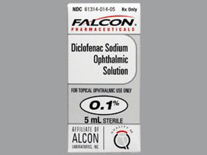 Picture of Diclofenac Sodium 0.1% Drops Bottle 5 mL61314001405