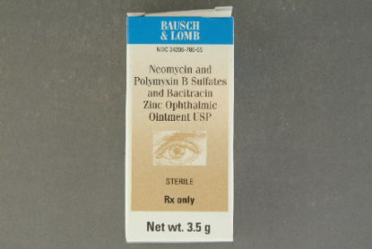 Picture of Neomycin Sulfate / Polymyxin B Sulfate / Bacitracin Zinc 3.5 mg - 400 mg Ointment Tube 3.5 Gram24208078055