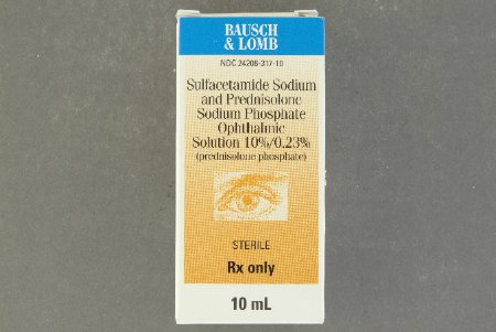 Picture of Prednisolone / Sulfacetamide / Sodium Phosphate 10% - 0.25% Drops Bottle 5 mL24208031705