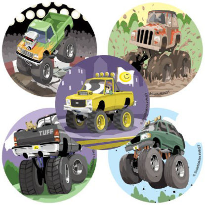 Picture of SmileMakers® 100 per Unit Tuff Trucks Sticker 2.5 InchMNSTB