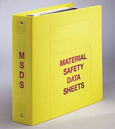 Picture of SDS Binder 3 Ring Yellow 300 Sheets Side OpeningMCMMSDS3030-25