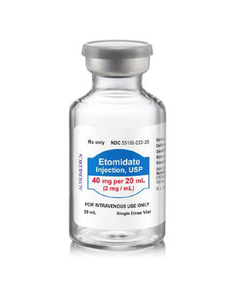 Picture of Etomidate 2 mg / mL Injection Single Dose Vial 20 mL55150022220