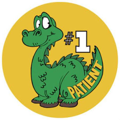 Picture of Tabbies® 100 per Unit Pediatric Award # 1 Patient Green Dino Sticker20001