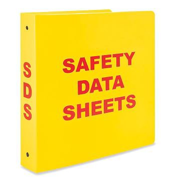 Picture of SDS Binder 3 Ring Red / Yellow 300 Sheets Side OpeningS-19559