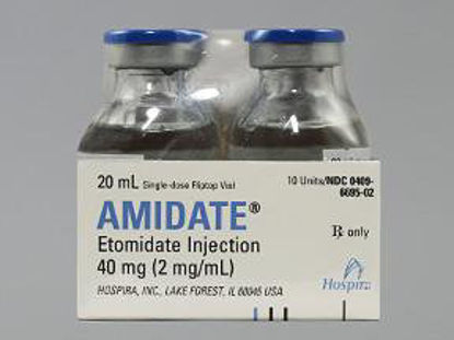 Picture of Etomidate 2 mg / mL Injection Single Dose Vial 20 mL00409669502