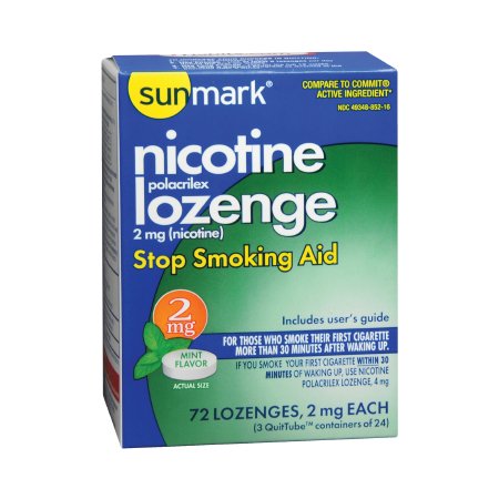 Picture of Stop Smoking Aid sunmark® 2 mg Strength Lozenge49348085216