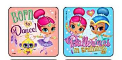 Picture of Kids Love Stickers® 75 Per Unit Shimmer and Shine Genie Ballet Sticker1681P