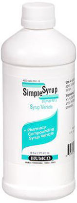 Picture of Medication Flavoring Syrup Simple Syrup 16 oz. Sweet Flavor00395266116