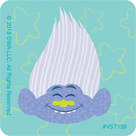 Picture of ValueStickers™ 250 per Unit Trolls Sticker 1.625 InchVST139R