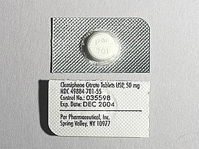 Picture of Clomiphene Citrate 50 mg Tablet Blister Pack 30 Tablets49884070155