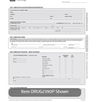 Picture of Form Toxicology Oral Result Form2390