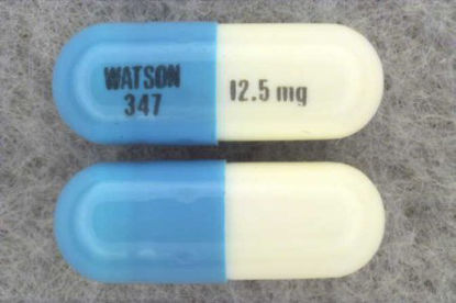 Picture of Hydrochlorothiazide 12.5 mg Capsule Bottle 100 Capsules00591034701