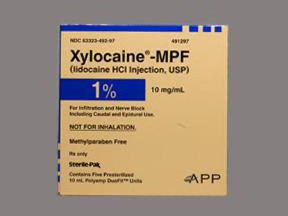 Picture of Xylocaine® - MPF Lidocaine HCl, Preservative Free 1%, 10 mg / mL Injection Ampule 10 mL63323049297