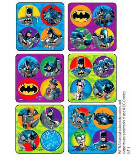 Picture of Disney® 300 per Unit Batman MiniBadges Sticker2486