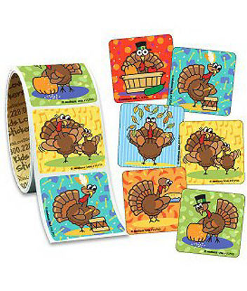 Picture of ValueStickers™ 100 per Unit Thanksgiving StickerVLF03