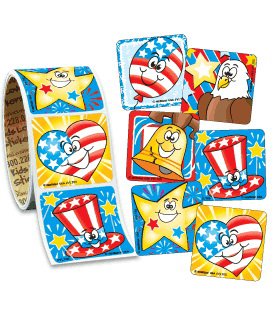 Picture of ValueStickers™ 100 per Unit Patriotic StickerVLT05