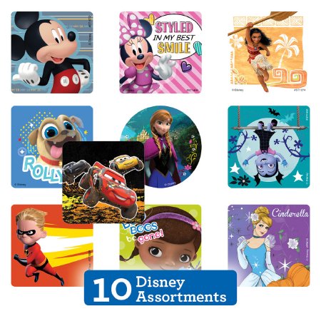 Picture of SmileMakers® 1000 per Unit Disney Sticker Sampler Sticker 2.5 InchDSNYB
