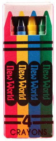 Picture of New World® 4 per Unit Non-Toxic CrayonsCR4