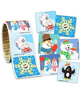 Picture of ValueStickers™ 100 per Unit Winter StickerVLW01