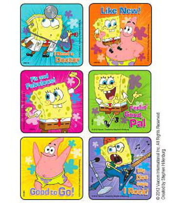 Picture of Disney® 75 per Unit SpongeBob - Doctor Visit Medical StickerM2194