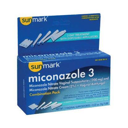 Picture of Vaginal Antifungal Kit sunmark® 2% Strength / 200 mg Cream / Suppository49348035543