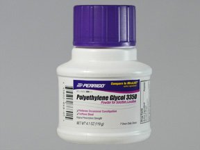 Picture of Polyethylene Glycol 3350 (PEG 3350) 17 Gram / Dose Powder for Solution Bottle 4.1 oz.45802086801