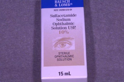 Picture of Sulfacetamide Sodium 10% Drops Bottle 15 mL24208067004