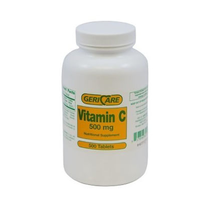 Picture of Vitamin C Supplement Geri-Care Ascorbic Acid 500 mg Strength Tablet 500 per Bottle841-50-GCP