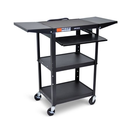Picture of Utility Cart Luxor For use with Computer and Keyboard 3 Shelves 11.75 X 18.75AVJ42KBDL-RB