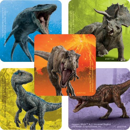 Picture of ValueStickers™ 250 per Unit Jurassic World Sticker 1.625 InchVST144P