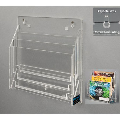 Picture of Chart Holder Clear 3 Pockets 3 Slot3UPFILE-W