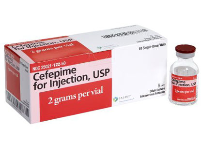 Picture of Cefepime HCl, Preservative Free 2 Gram Injection Single Dose Vial 20 mL25021012250