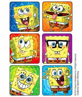 Picture of Disney® 75 per Unit SpongeBob Closeup Faces Sticker1457