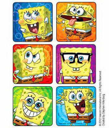 Picture of Disney® 75 per Unit SpongeBob Closeup Faces Sticker1457