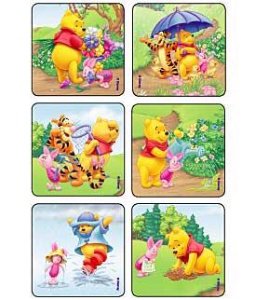 Picture of Kids Love Stickers® 75 per Unit Sunny time Pooh and Pals Disney Sticker2300
