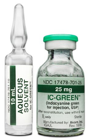 Picture of IC-Green* Indocyanine Green 25 mg Injection Single Dose Vial 6 Vials17478070102
