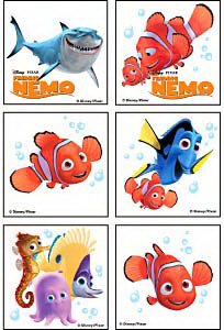 Picture of Medibage 144 per Unit Finding Nemo Temporary Tattoo 1.75 Inch6104