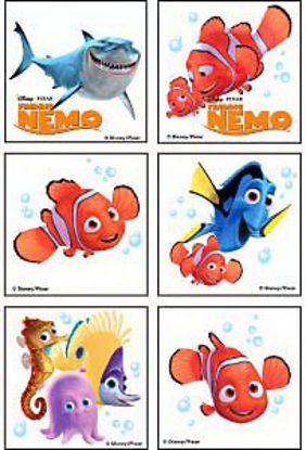 Picture of Medibage 144 per Unit Finding Nemo Temporary Tattoo 1.75 Inch6104