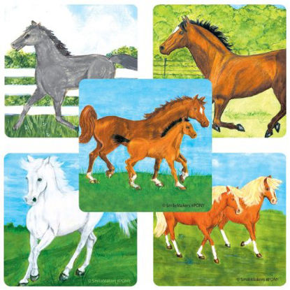 Picture of SmileMakers® 100 per Unit Horses Sticker 2.5 InchPONYR