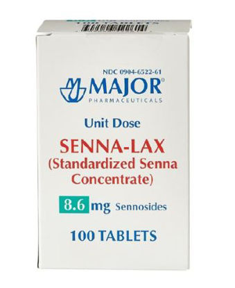 Picture of Laxative Major® Tablet 100 per Box 8.6 mg Strength Sennosides00904652261
